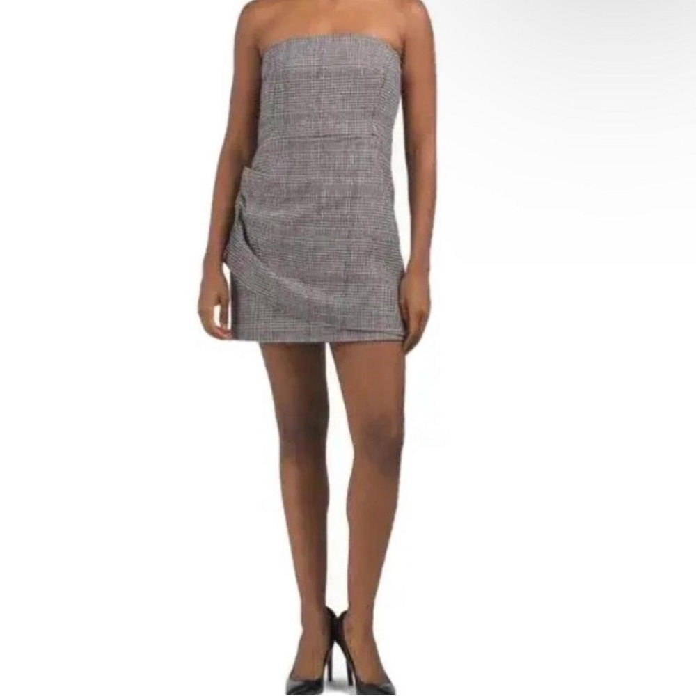House of Harlow 1960 Plaid Wool Blend tweed mini dress size xs brand new